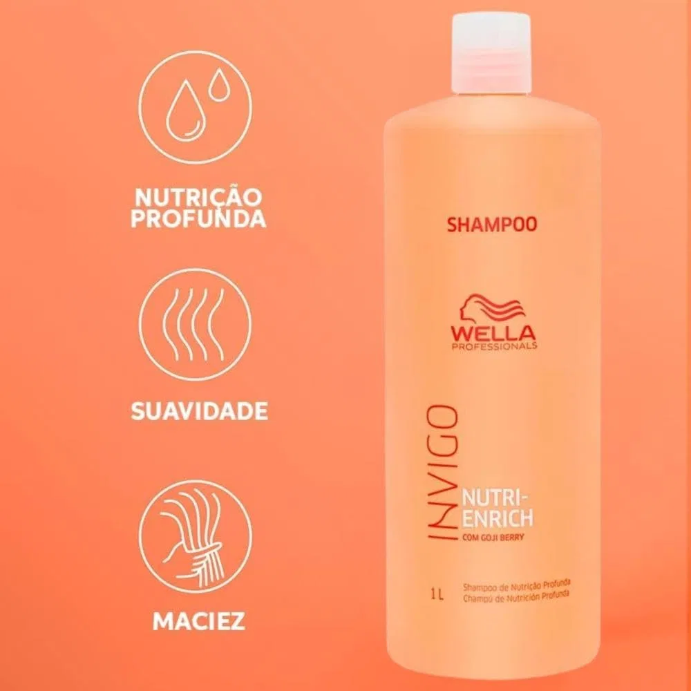 Набор WELLA Invigo Nutri-Enrich: шампунь 1 л + кондиционер 1 л Wella — фото 2