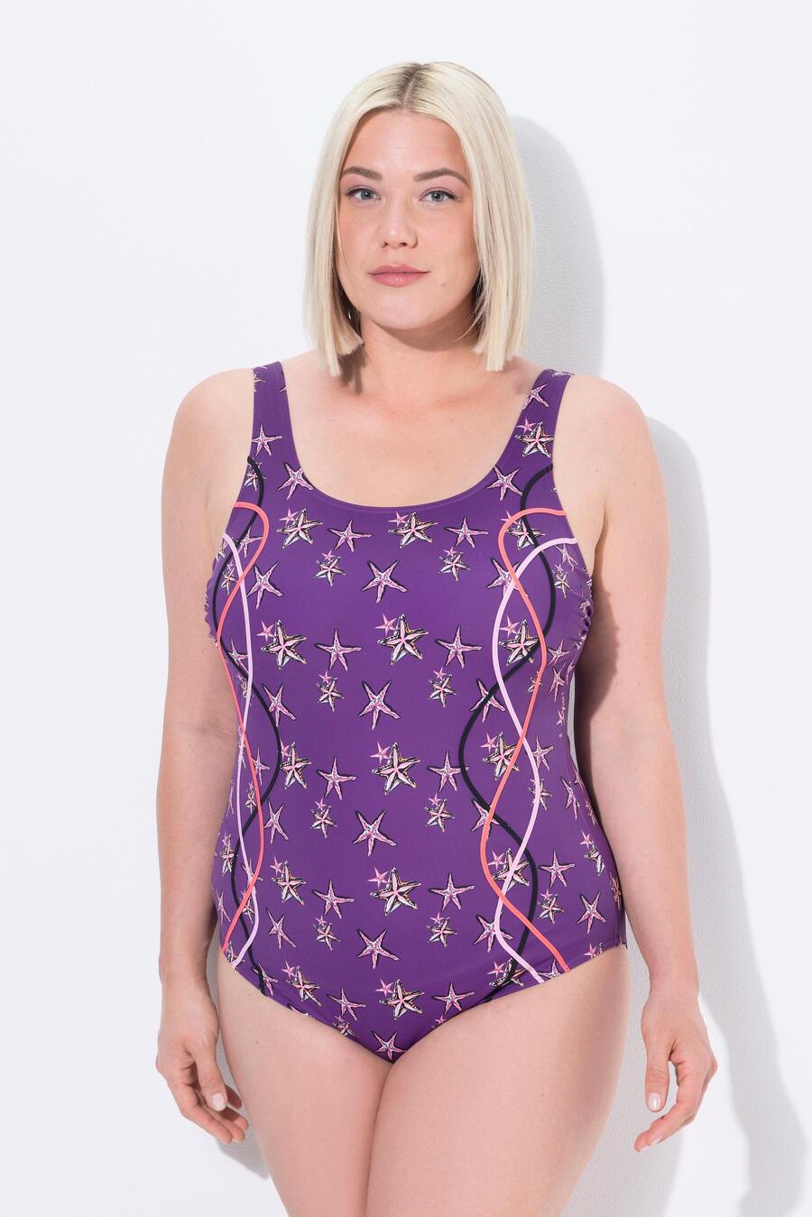 

ULLA POPKEN Женский купальник морская звезда без мягких чашек с декоративной окантовкой