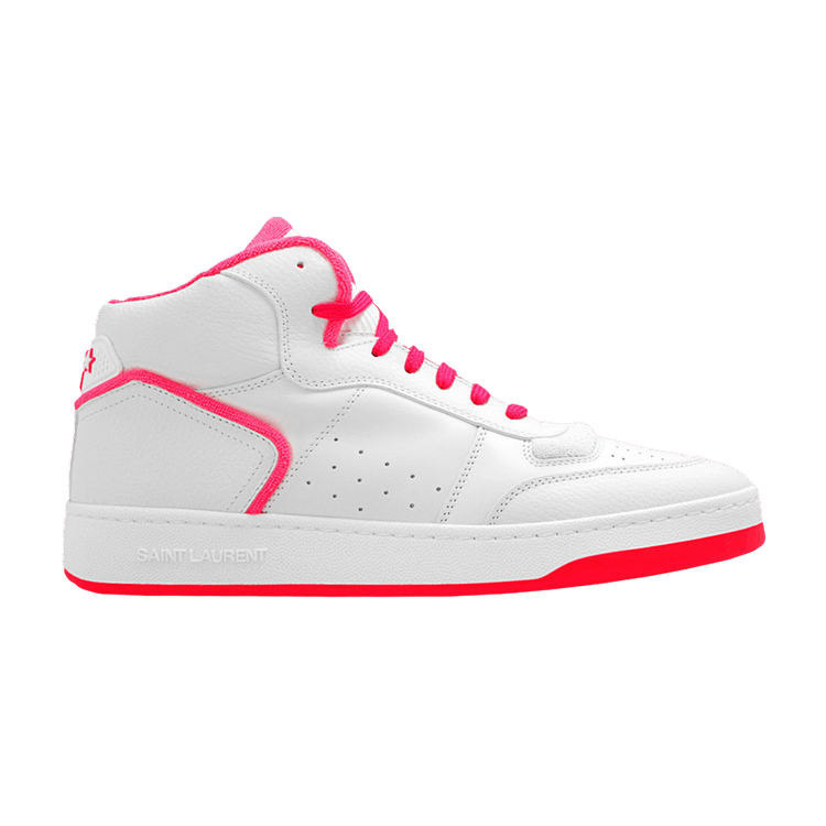 

Кроссовки Saint Laurent SL-80 Mid 'White Neon Pink', белый