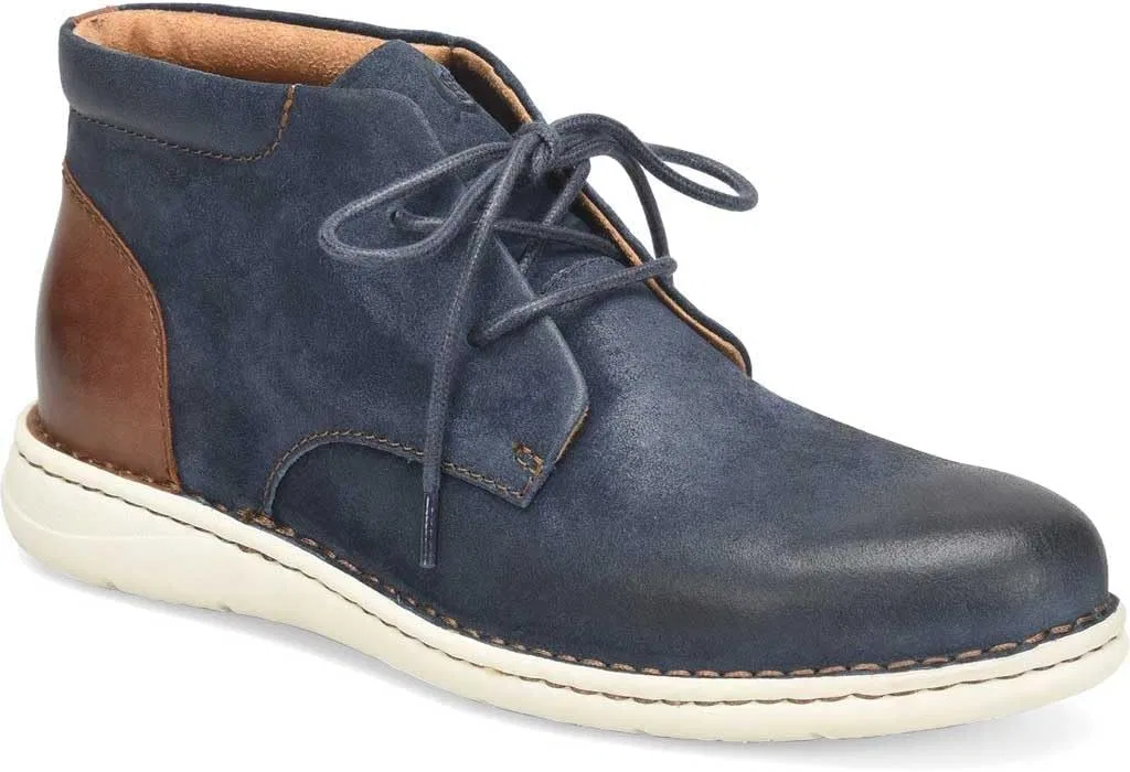 Мужские ботинки BORN Theo, Marineblau Braun Im Used Look