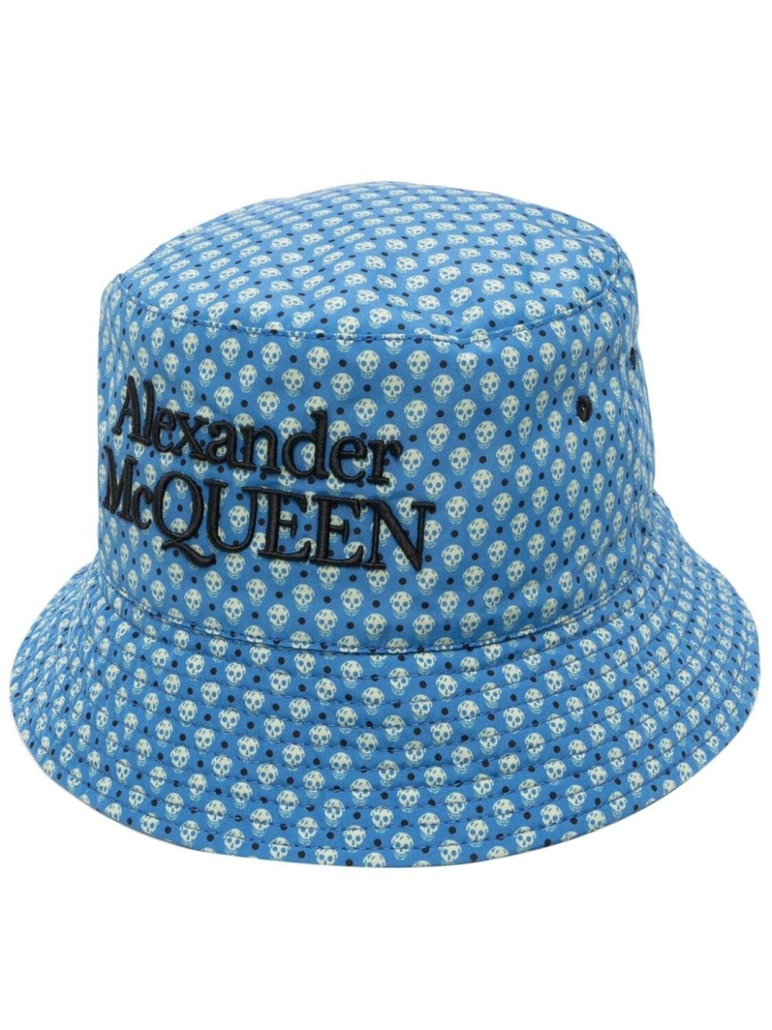 

Alexander McQueen панама с принтом Skull, синий