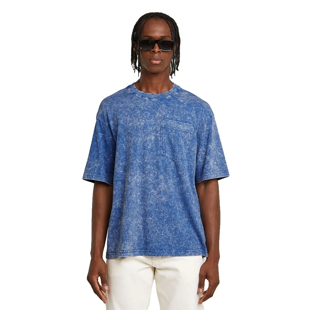 

Футболка с коротким рукавом G-Star Acid Wash Boxy, синий