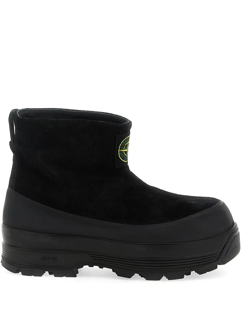 

Ботинки с резиновой вставкой Stone Island, черный