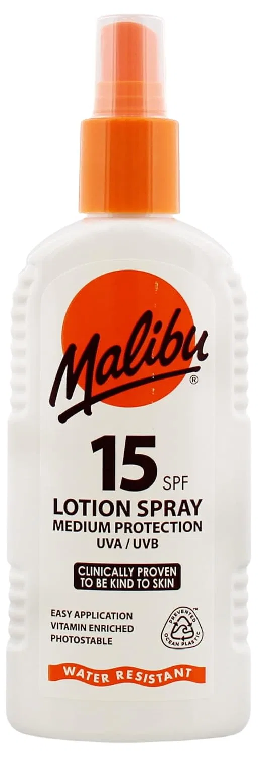 Солнцезащитный лосьон-спрей SPF 15 от Malibu Sun Malibu