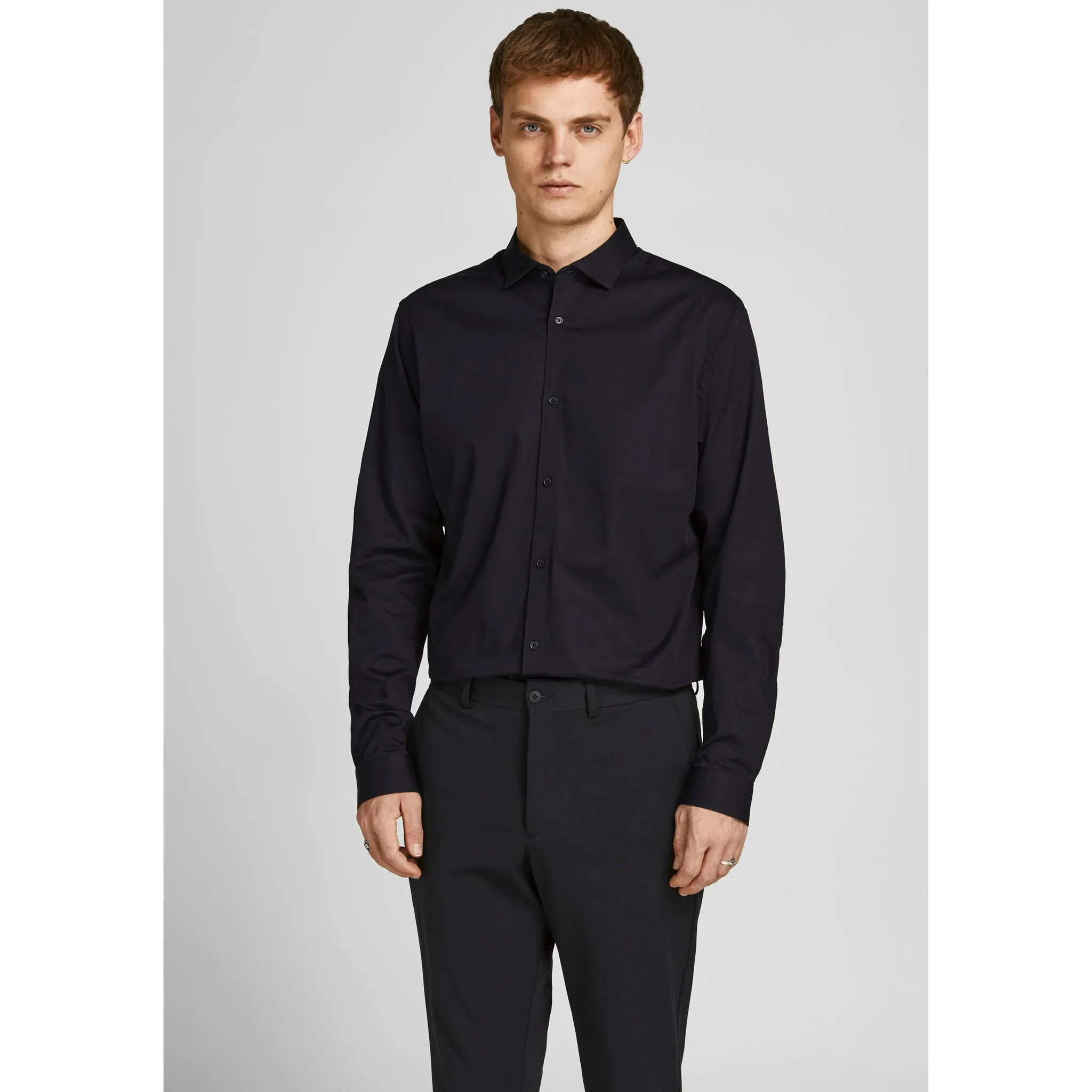 

Рубашка с длинными рукавами Jack & Jones "CARDIFF SHIRT", черный