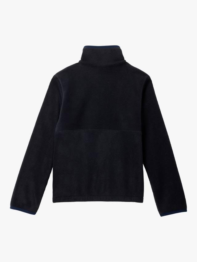 Детская флисовая куртка с длинными рукавами и высоким воротником Columbia, Black/Navy — фото 2
