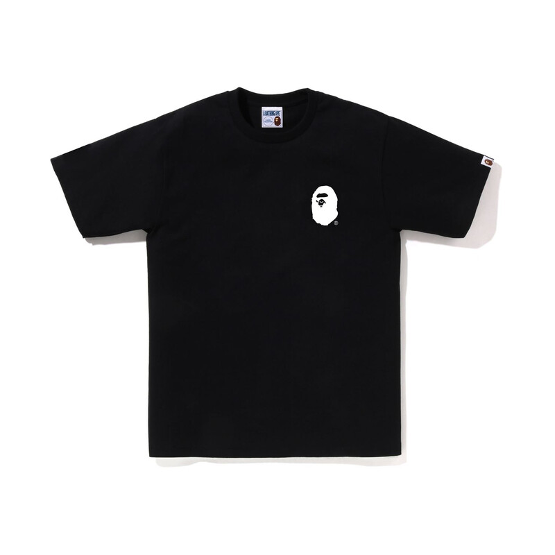 

Футболка с надписью BAPE, черная A Bathing Ape, фиолетовый