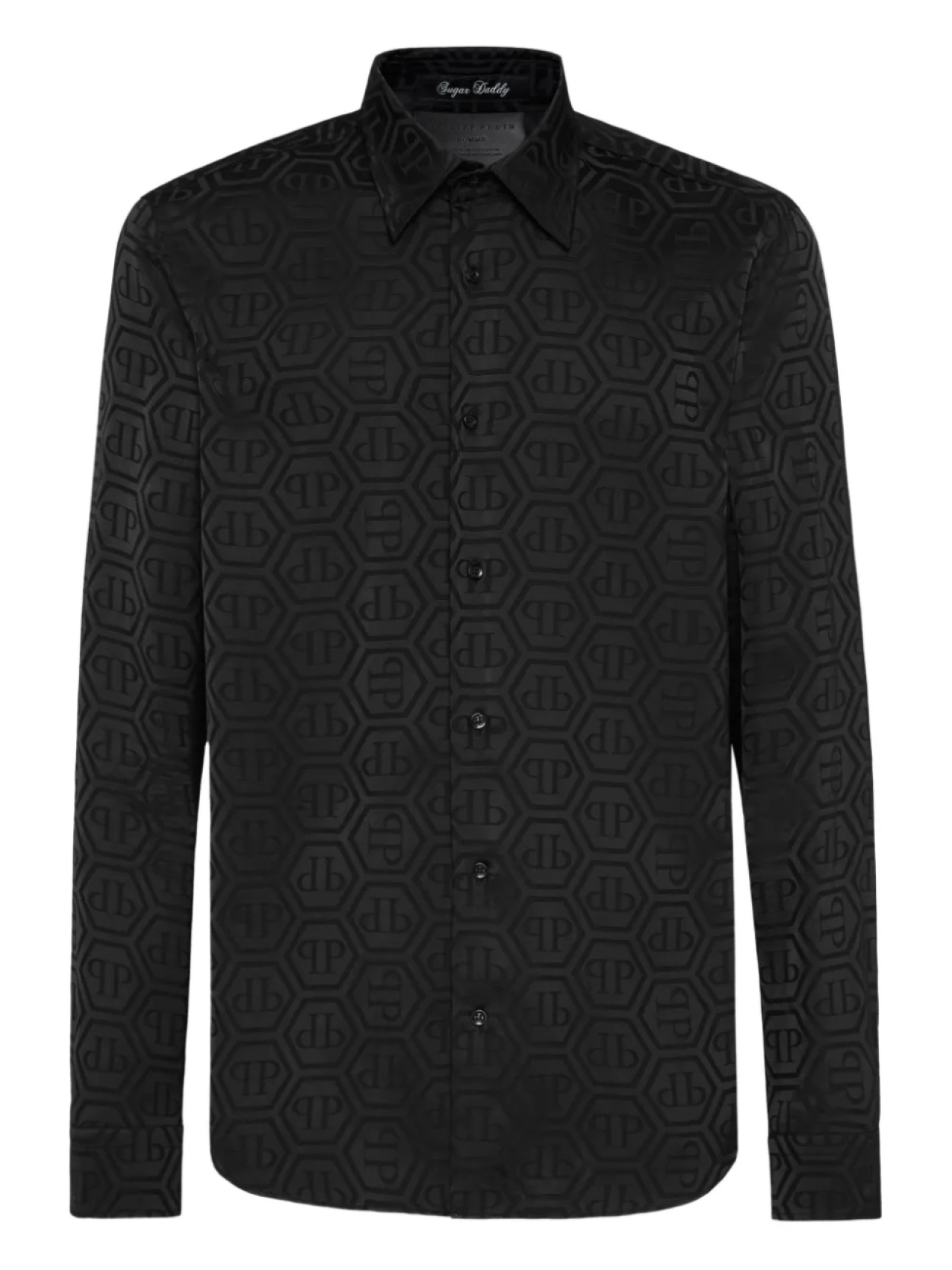 

Philipp Plein шелковая рубашка Sugar Daddy Cut, черный