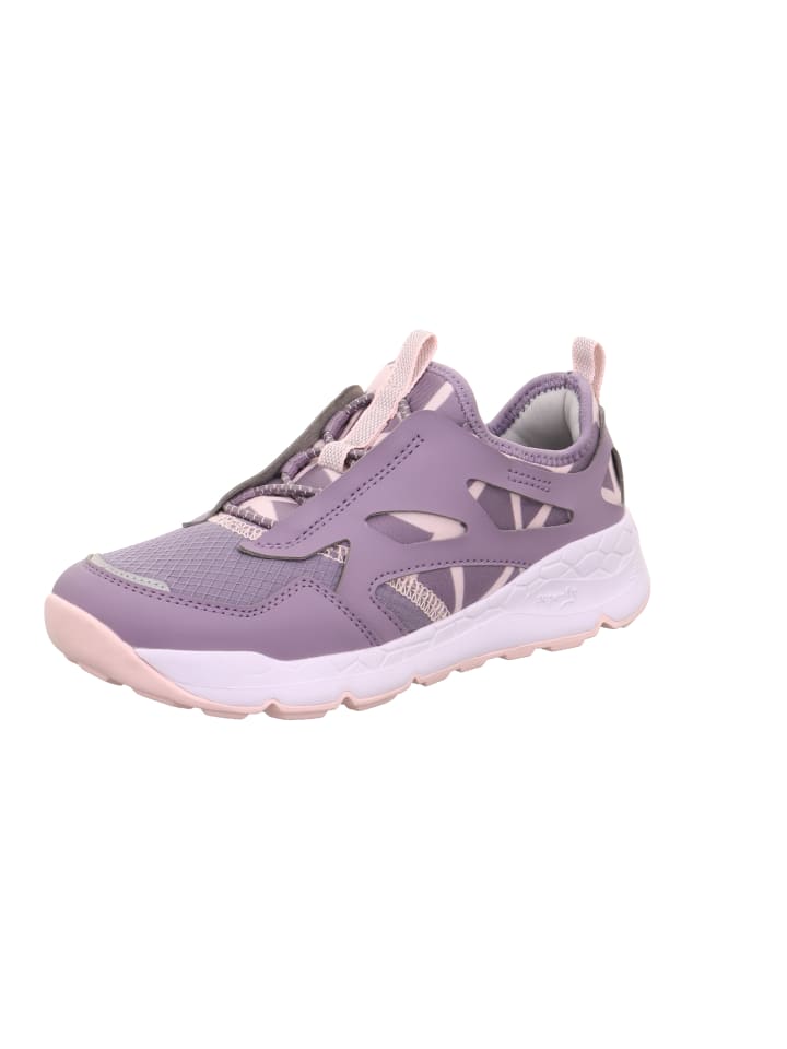 

Кроссовки на шнуровке superfit, цвет lila/rosa