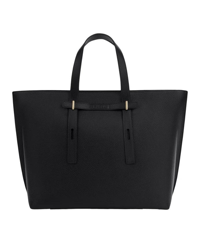 

Сумка Тоут из фактурной кожи Furla, черный
