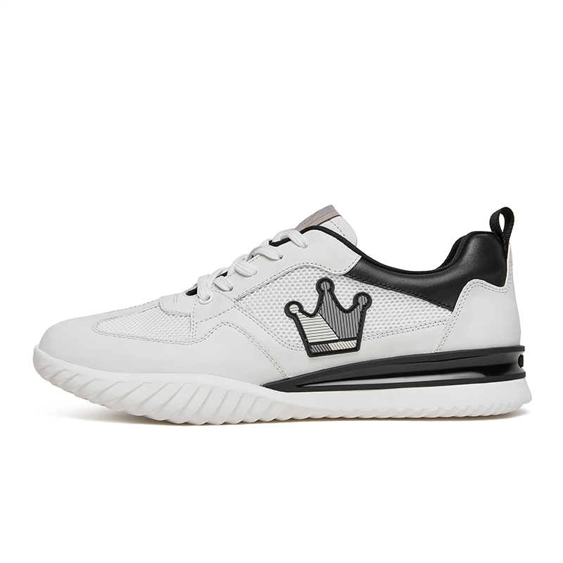 

Низкие повседневные туфли мужские CROWN, White Black