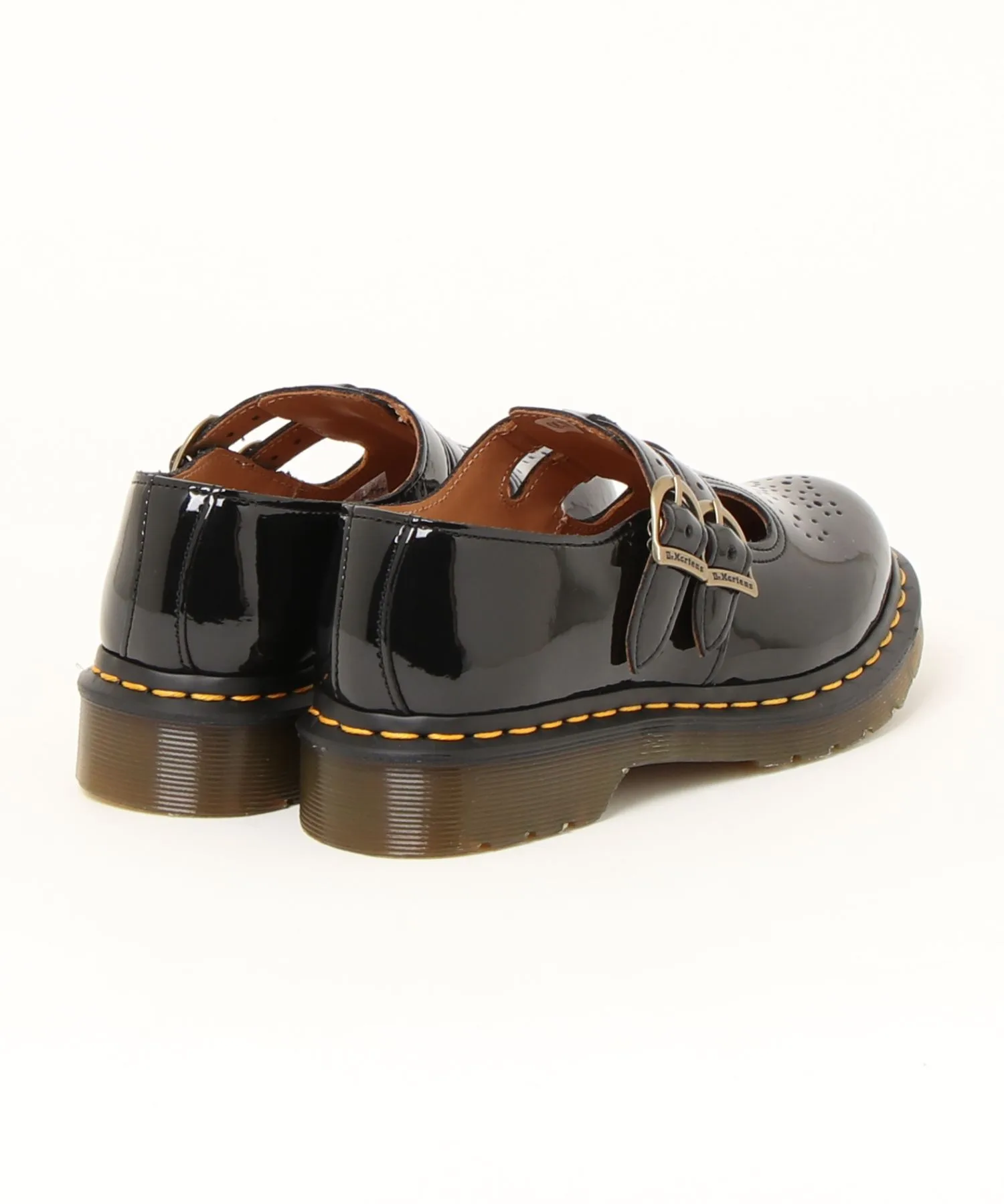 Женские туфли Mary Jane из лакированной кожи 8065 Dr. Martens черные — фото 2