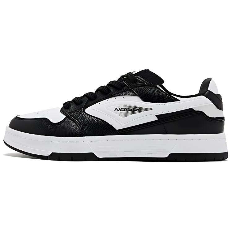 

QIAODAN Тенон и Мортиза · 1990 Мужские противоскользящие скейтерские кеды низкие - белый черный, цвет White Black