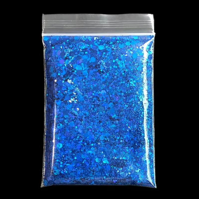 Голографические блестки для маникюра Mix Size Nail Glitter Sequins 20 г Feiniao — фото 3