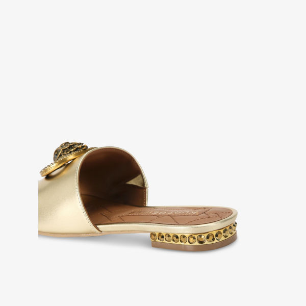Туфли-челси Kurt Geiger London из металлизированной кожи, золотой — фото 3