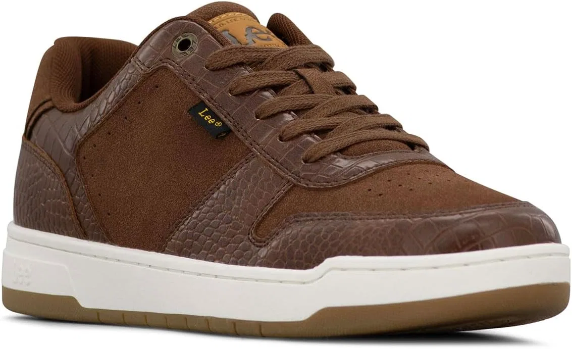 Кроссовки Lee Spectre Retro Court Fashion для Херрена, коньяк/коньячный крокодил, 41 EU, Cognac Cognac Crocodile — фото 2