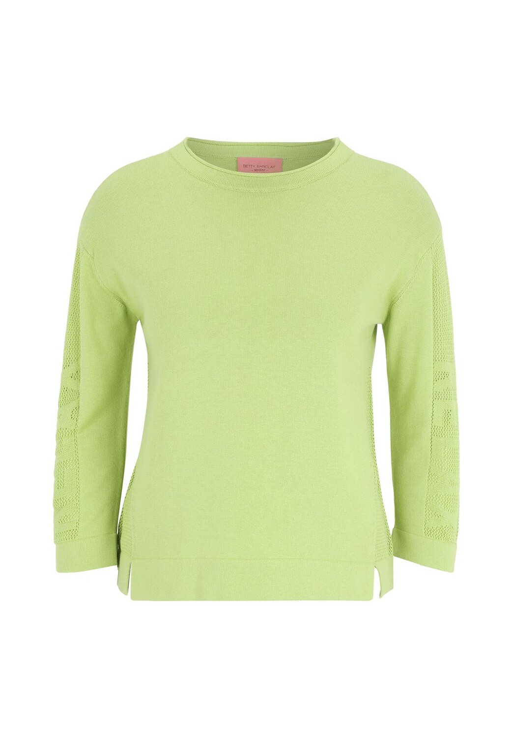 

Свитер тонкой вязки с трикотажными деталями BETTY BARCLAY, цвет Jade Lime
