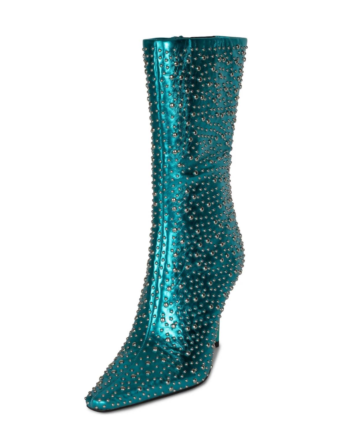 Ботинки Iconic-E Stiletto Boot в цвете Teal Silver Metallic Jeffrey Campbell — фото 3