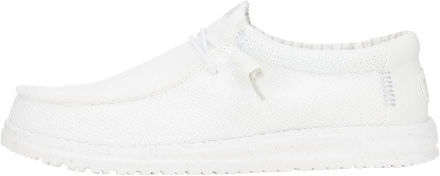 Мокасины мужские HEYDUDE Wally Stretch Sox, белый