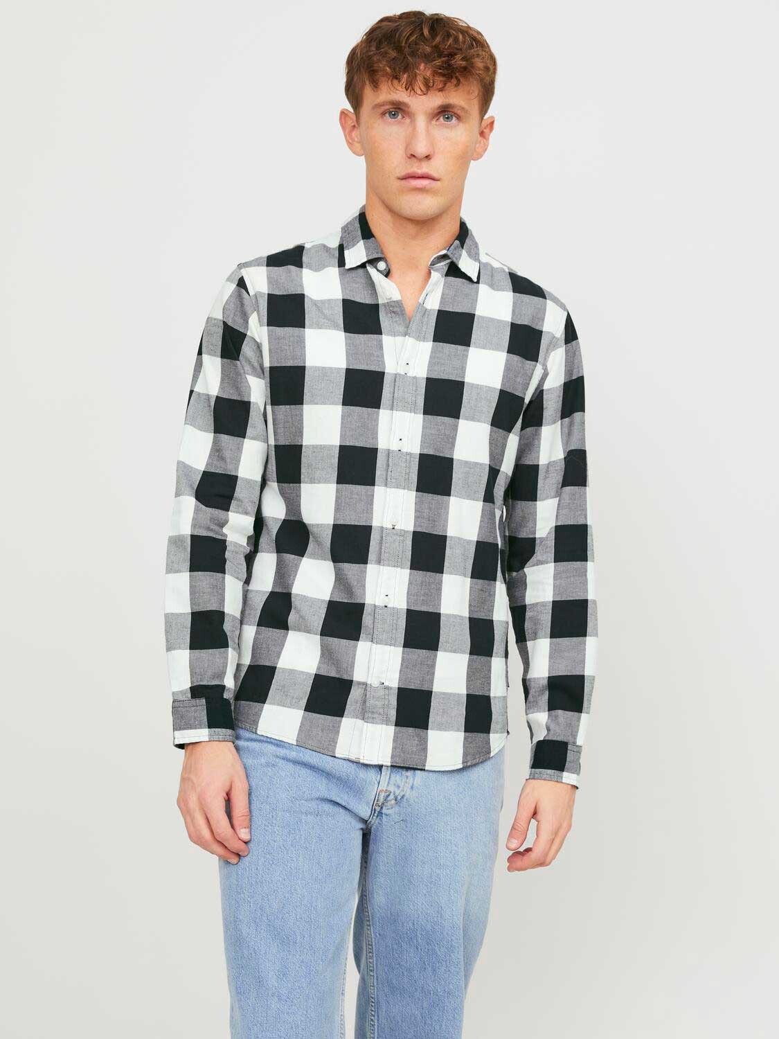 

Рубашка Jack & Jones JJEGINGHAM TWILL SHIRT L/S NOOS, белый