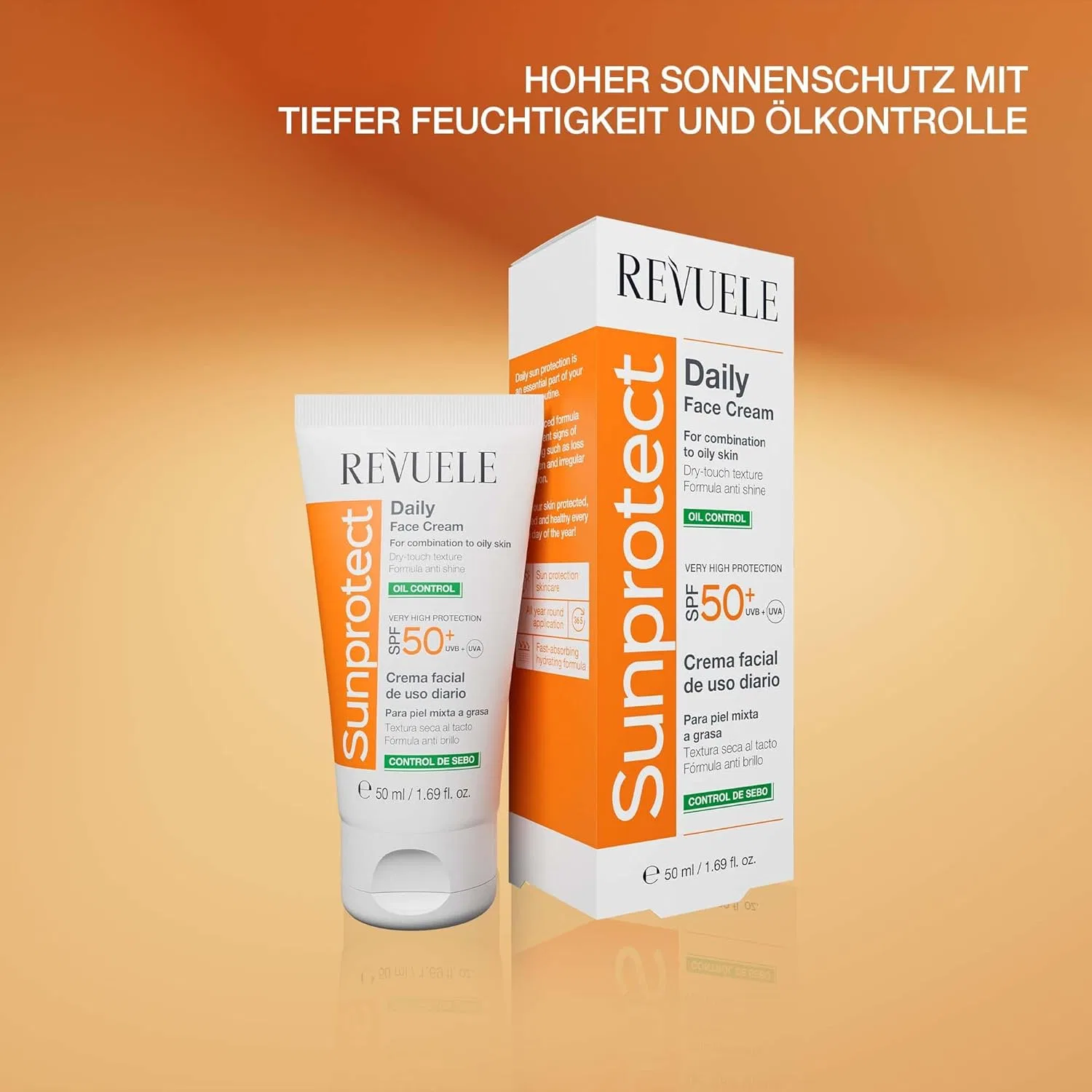 Крем для лица SPF REVUELE Дневной «Sunprotect Oil Control» от — фото 2