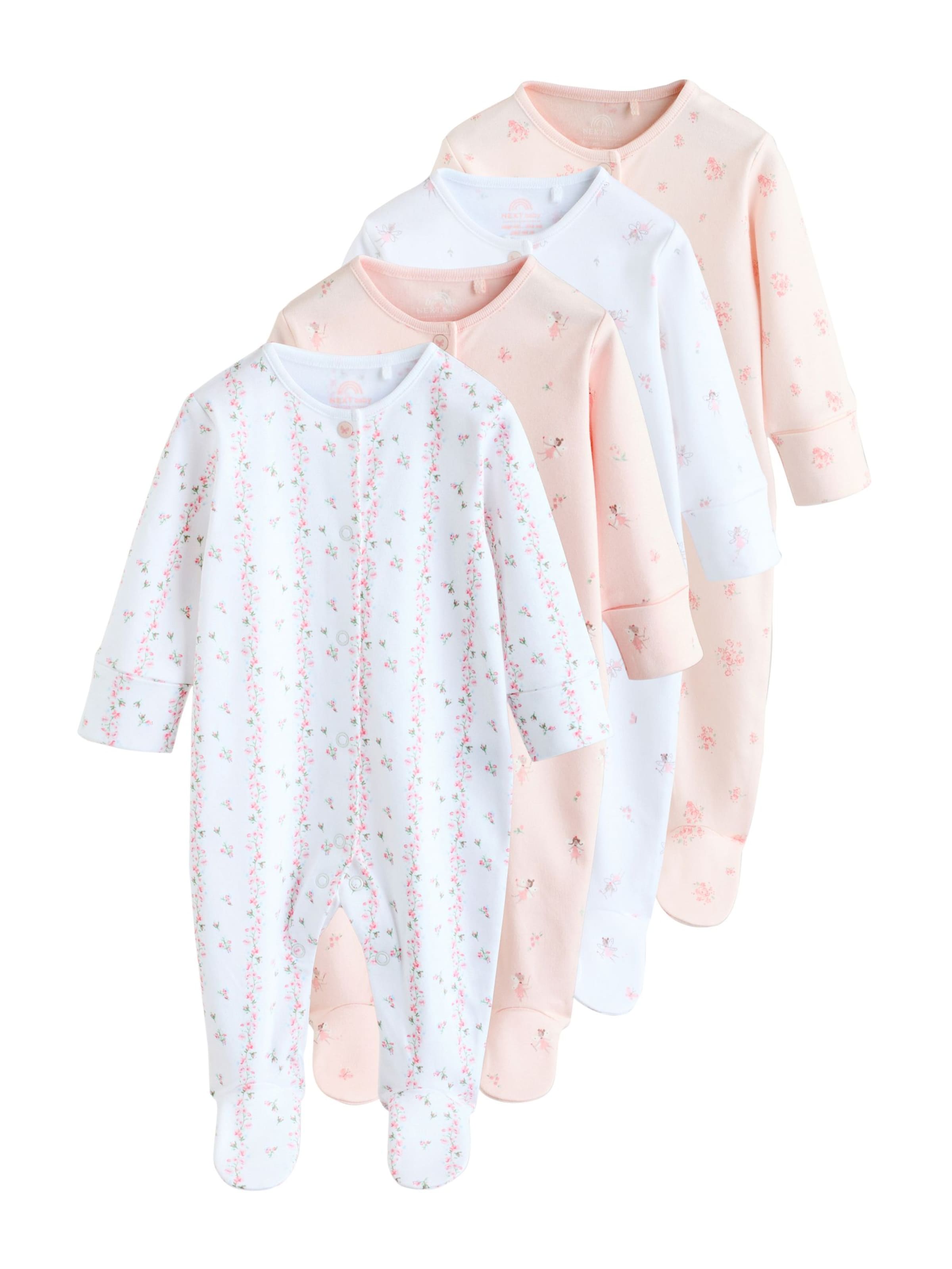 

Next Комбинезон/боди в пастельно-розовом и белом цветах