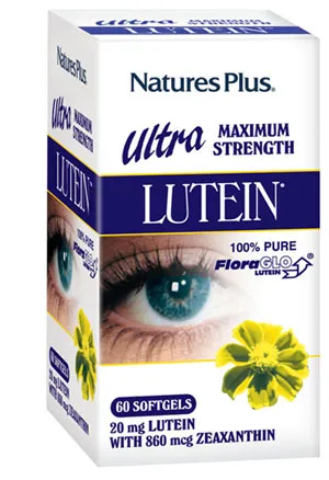 

Nature's Plus Ultra Lutein 60 капсул Добавка для здоровья глаз Natures Plus