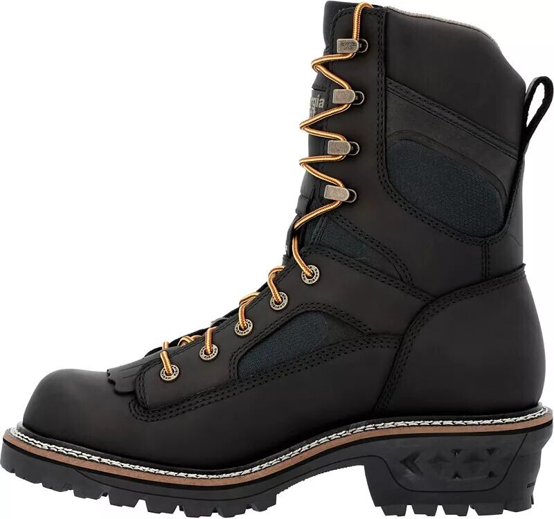 Мужские водонепроницаемые рабочие ботинки Georgia Boots LTX 9 дюймов Logger, черный — фото 3
