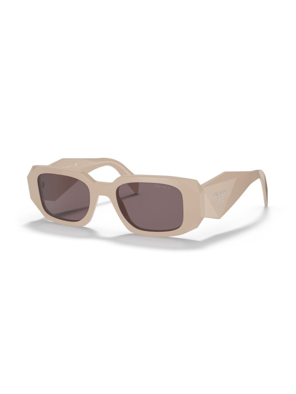 Prada Eyewear очки в прямоугольной оправе, нейтральный цвет — фото 2