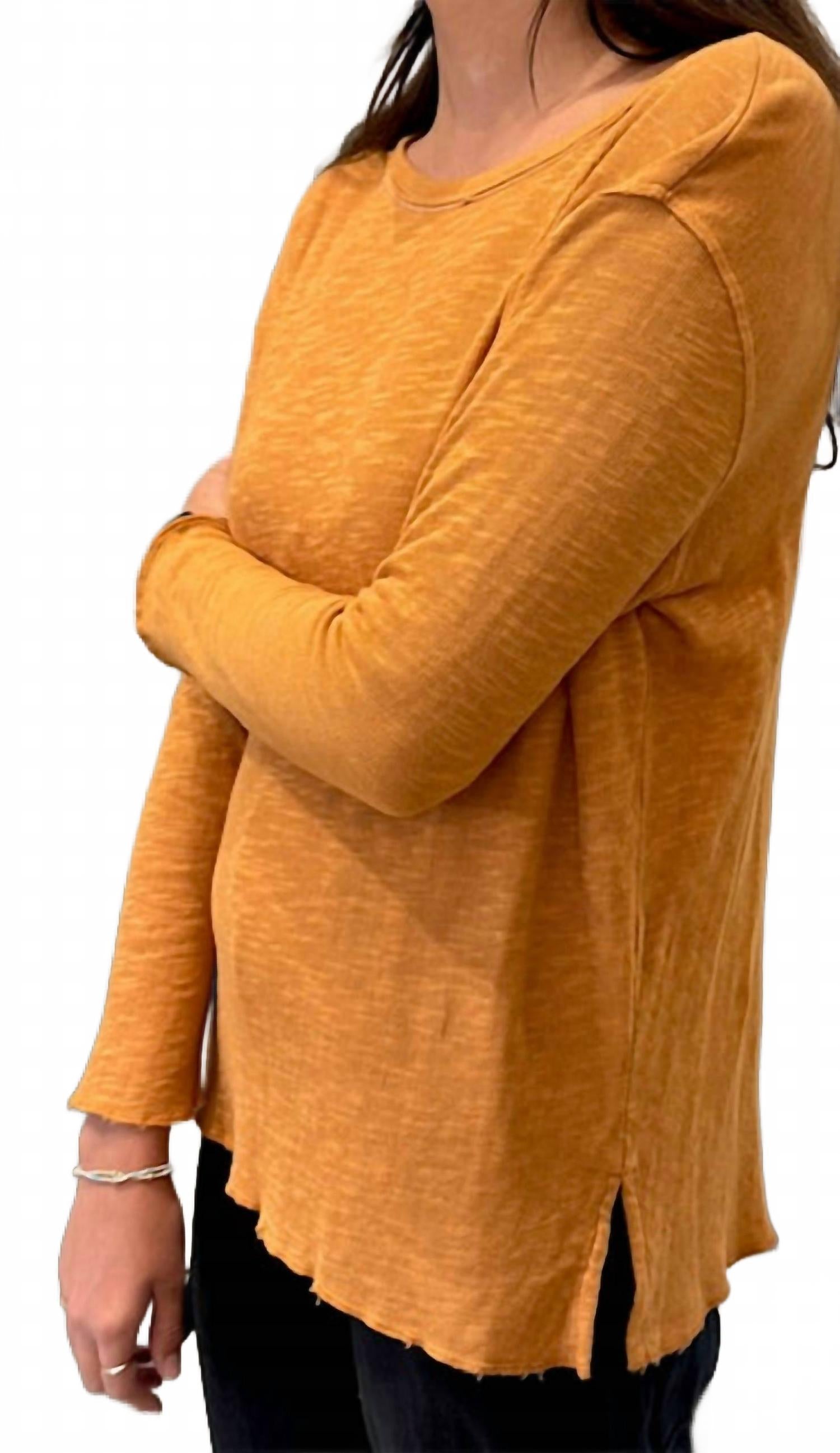 

Футболка с длинными рукавами и круглым вырезом оранжевого цвета Gerties, оранжевый