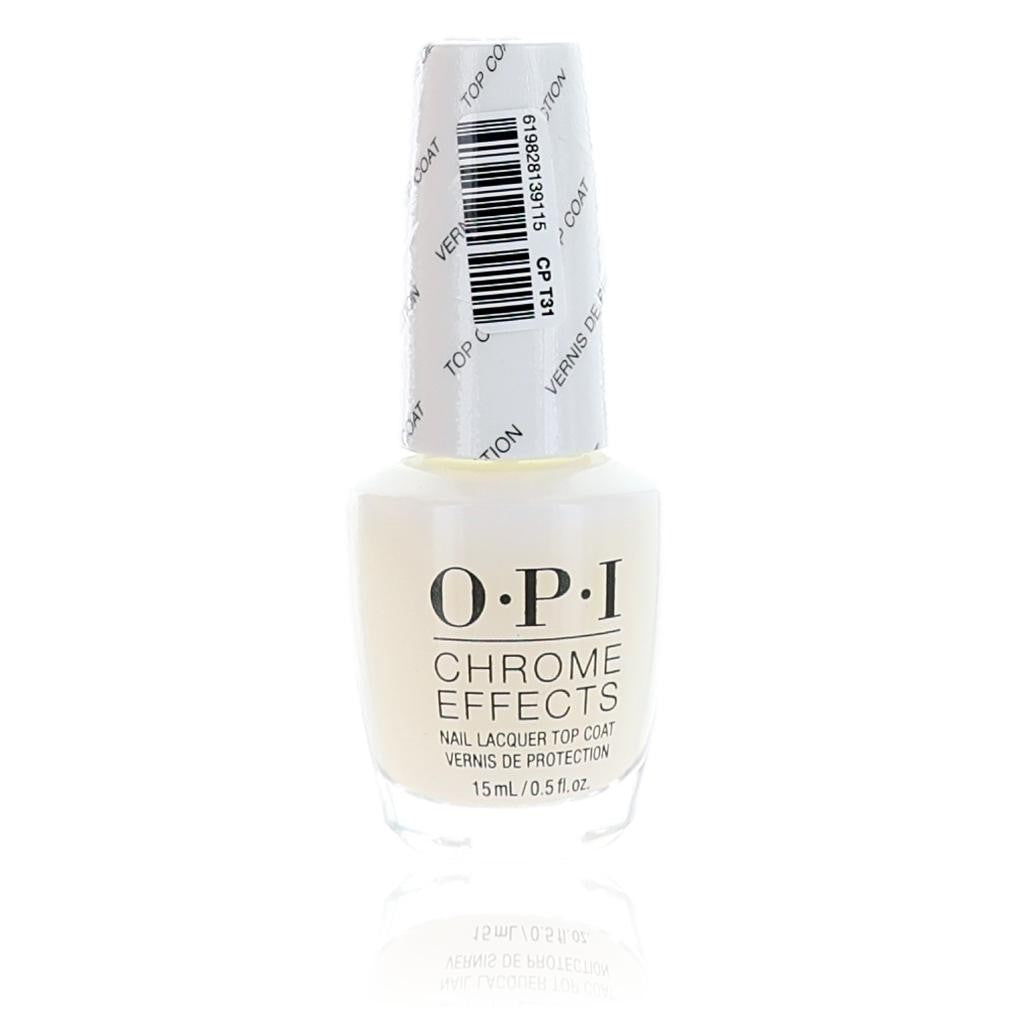 

Лак для ногтей OPI от OPI, 0,5 унции, верхнее покрытие с хромированным эффектом Opi, Clear/Transparent