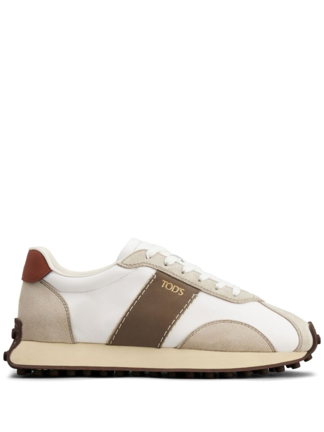 

Tod's кроссовки со вставками, белый