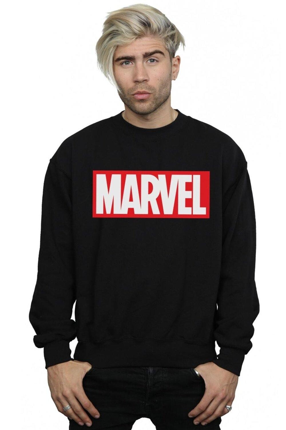 

Классический свитшот с логотипом Marvel Comics, черный