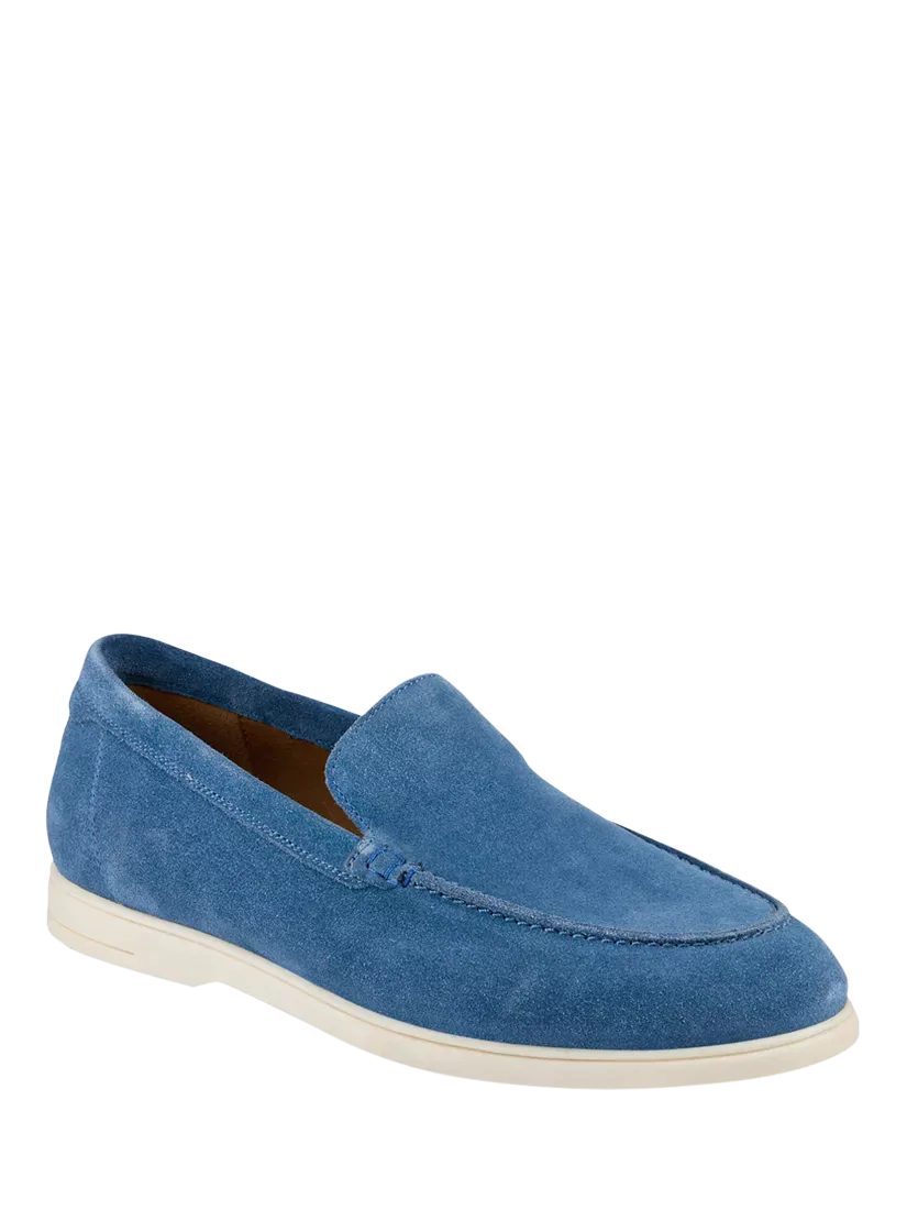 Замшевые лоферы Raiden Jones Bootmaker, Blue Suede — фото 2
