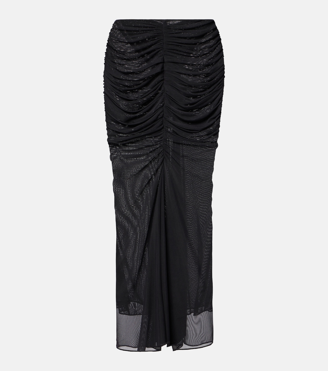 

Юбка макси со сборками Mugler, черный