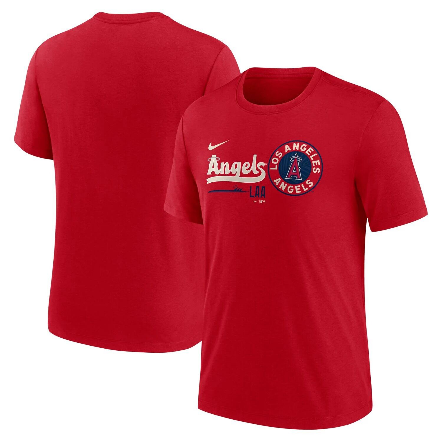 

Мужская футболка Tri-Blend Los Angeles Angels City Connect Nike