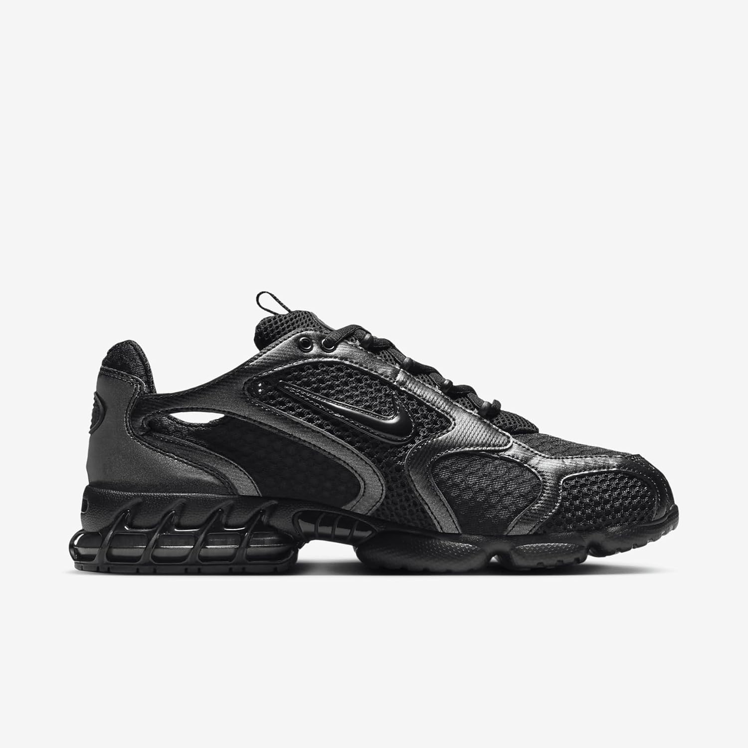 Кроссовки Nike Air Zoom Spiridon Cage 2 для мужчин, Black Black Anthracite Smoke Grey — фото 3