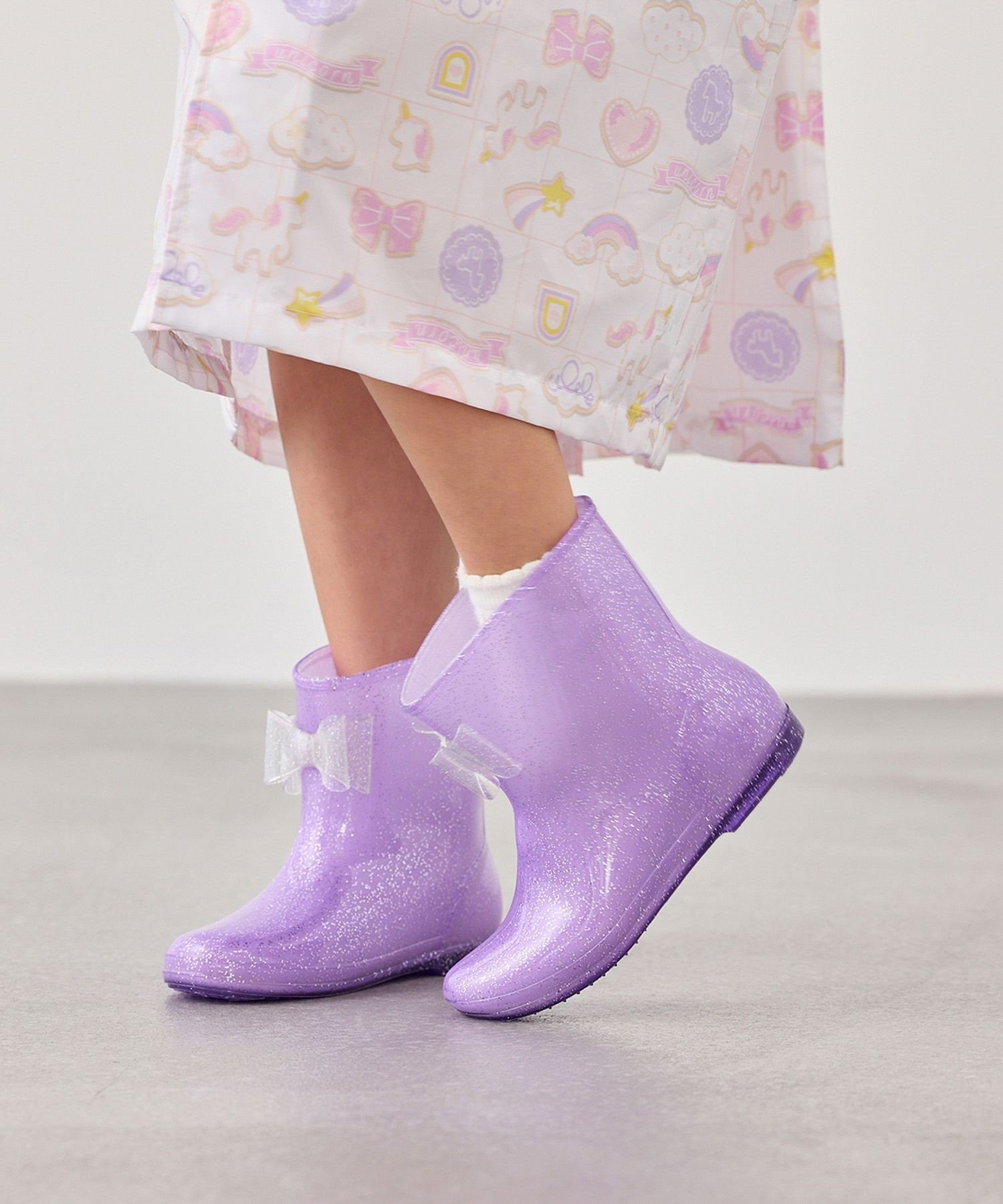 Резиновые сапоги с блестящей лентой Rope' Picnic Kids, Lavender (53)