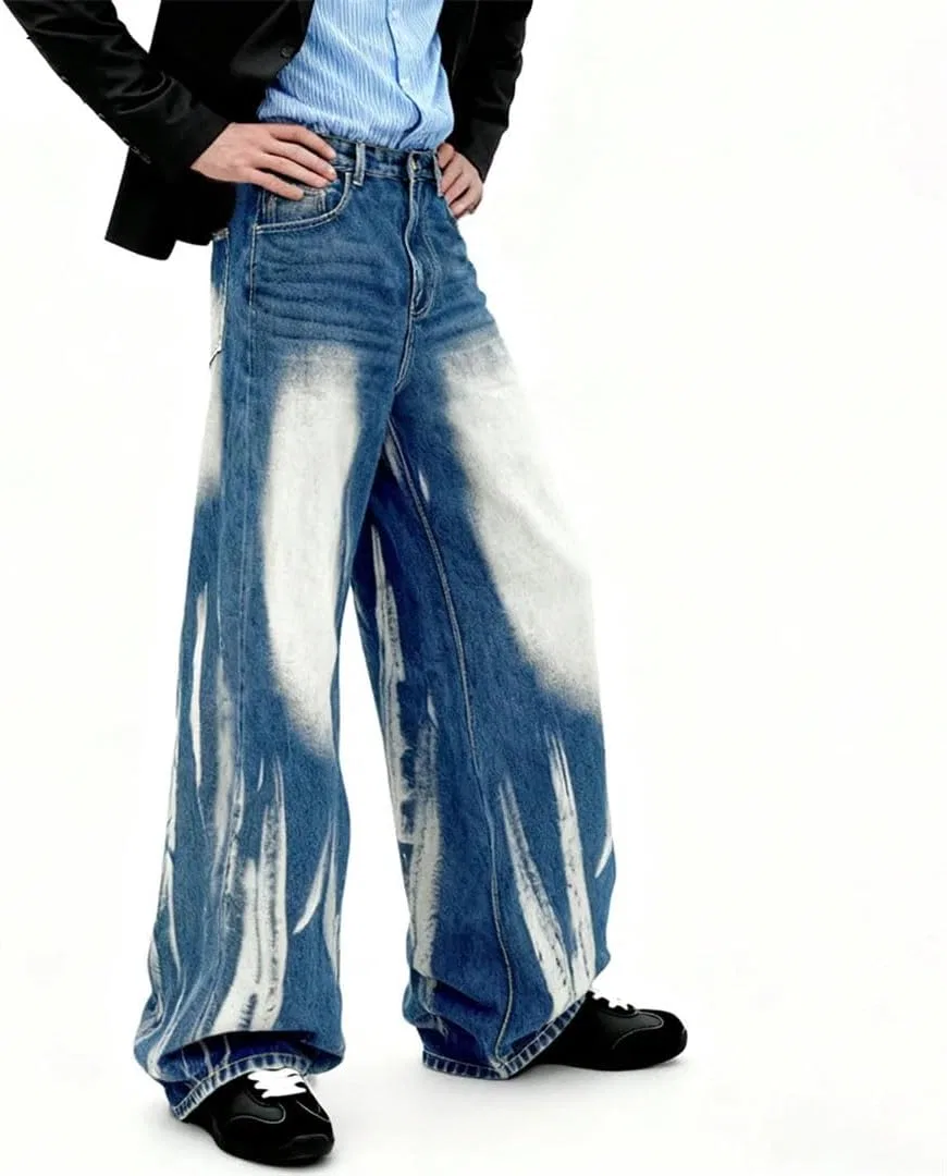 Джинсы свободные Retro Washed, Blue — фото 3