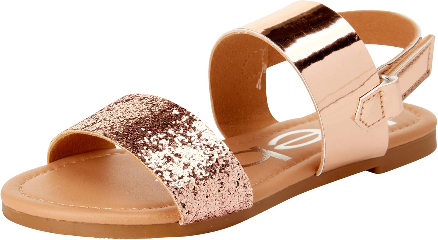 

Сандалии для девочек bebe - сандалии для больших девочек и малышей с прочными кожаными ремешками и блестками, летние праздничные туфли для девочек, розовый