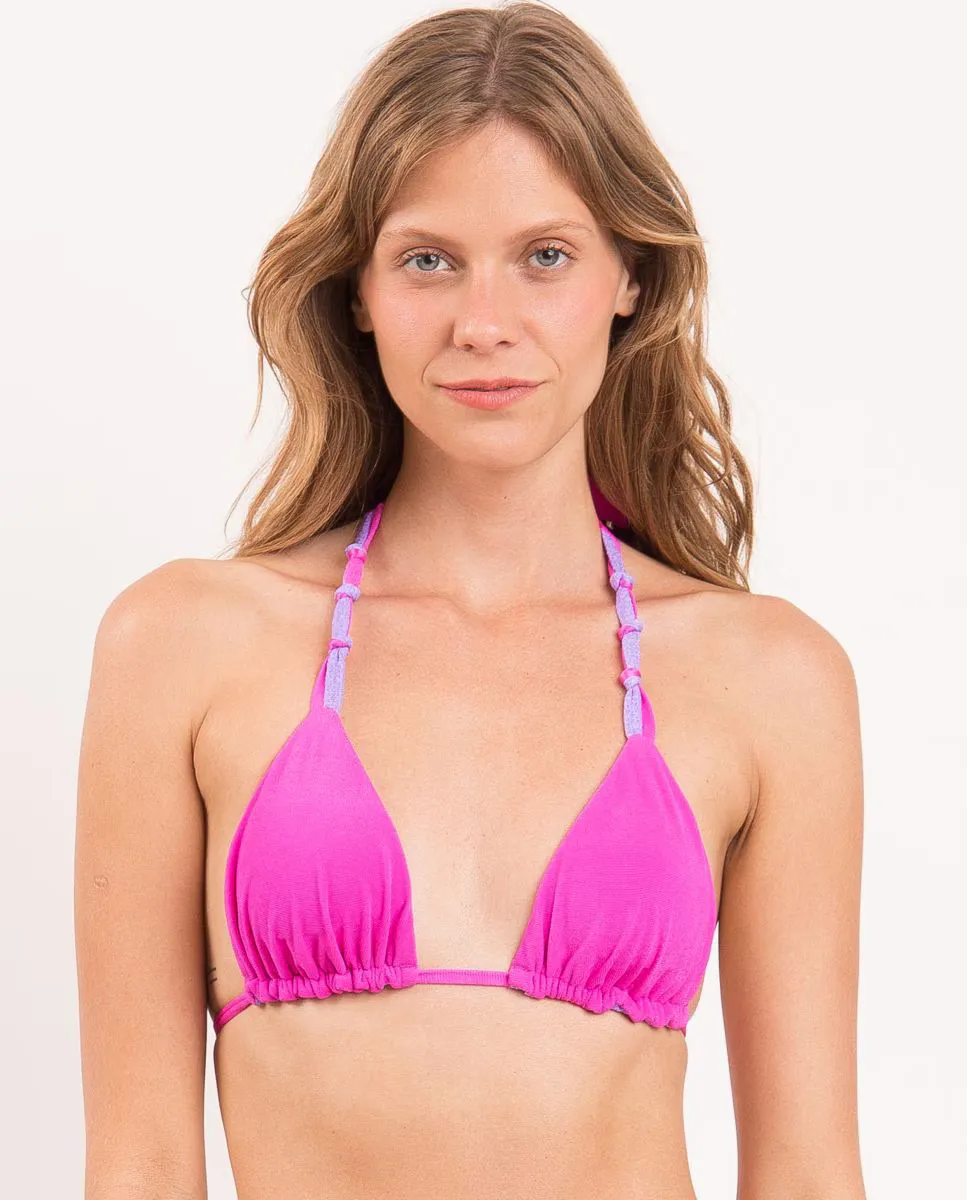 

Однотонный лиф бикини с треугольными чашечками и мягкой подкладкой Río de Sol, розовый