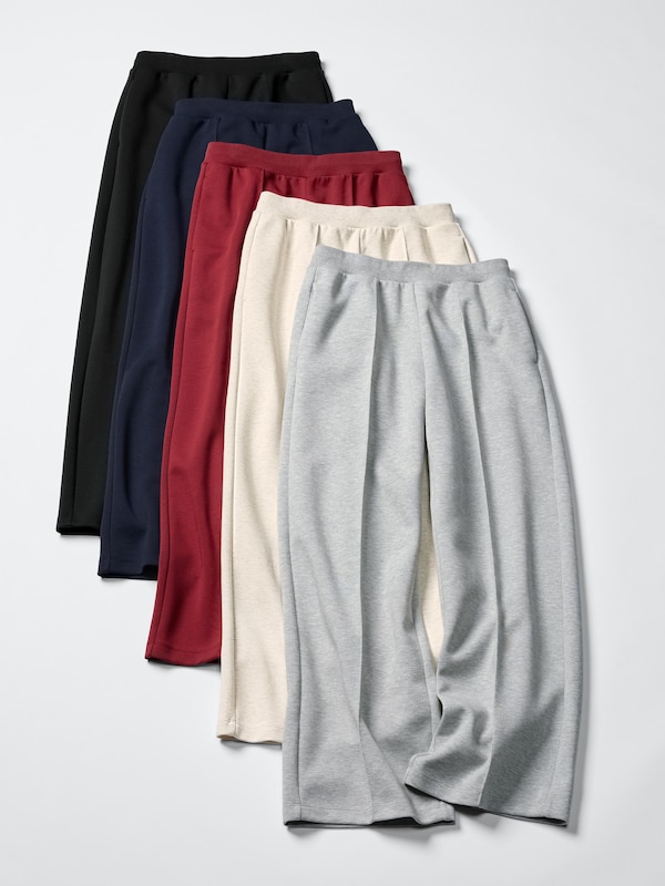 Прямые брюки из футера (укороченные) Uniqlo, 30 natural — фото 3