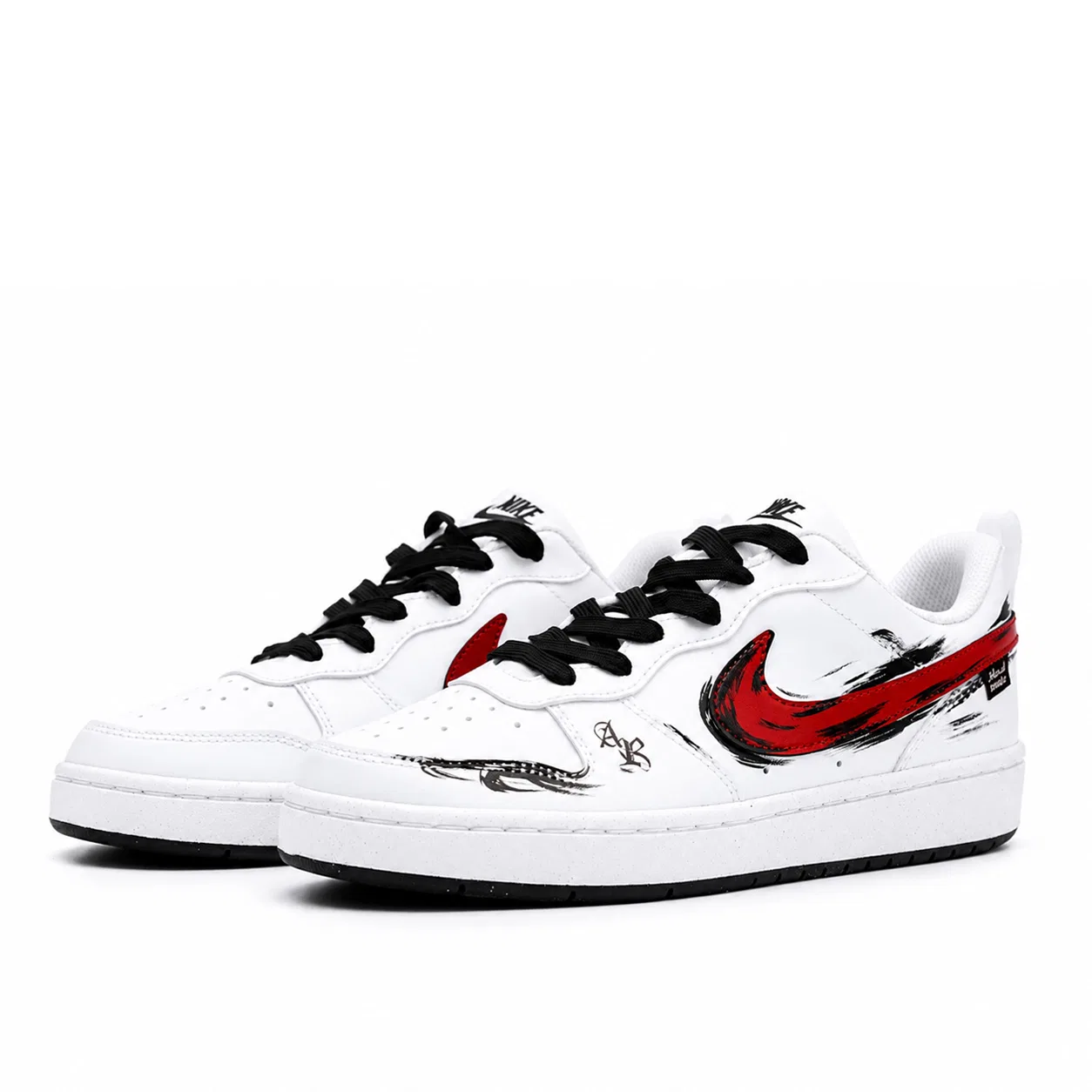 Детские скейтбординг кроссовки Court Borough бренд Nike белый — фото 4