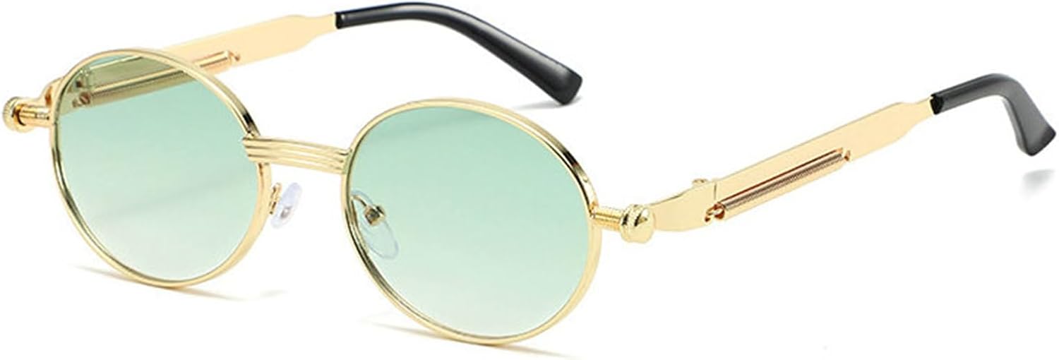 

Willochra 90-х: милые ретро-солнцезащитные очки круглой формы для женщин и мужчин, модные черные солнцезащитные очки в стиле хип-хоп, винтажная металлическая оправа, C7