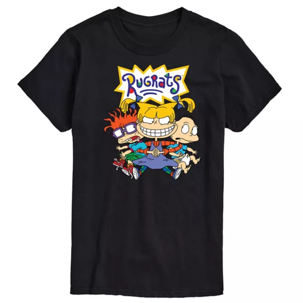 

Мужская футболка Rugrats с принтом "Любовь" Nickelodeon, черный