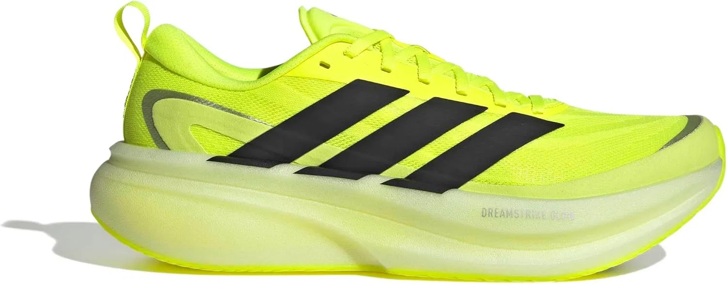 Мужские беговые кроссовки Adidas Supernova Glide, Solar Yellow Core Black Matte Silver — фото 2