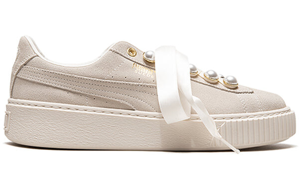 Кроссовки suede platform bling 'beige' Puma, белый — фото 2