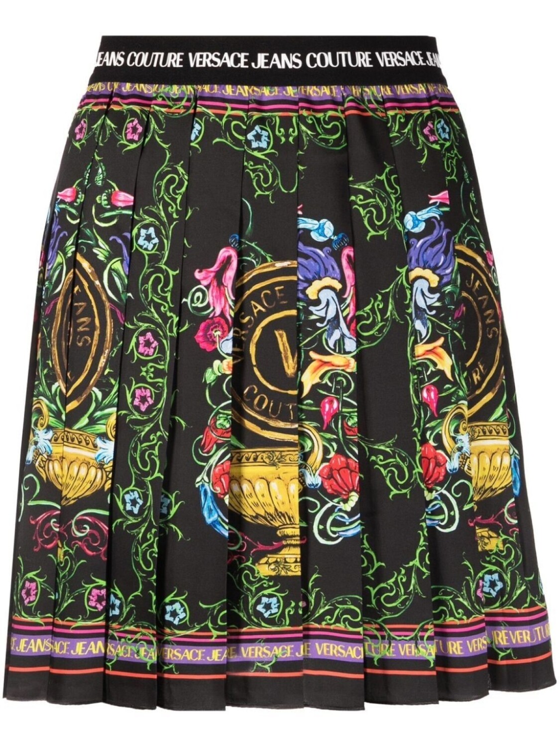 

Versace Jeans Couture юбка мини с графичным принтом, черный