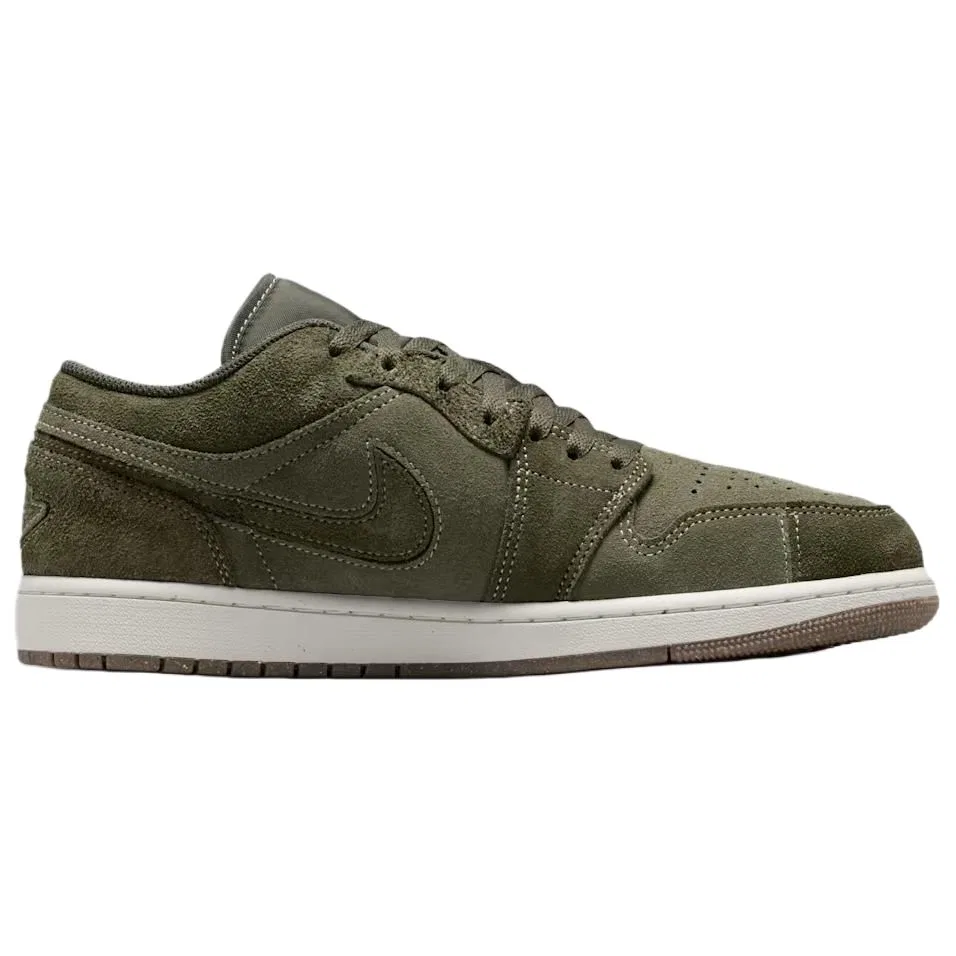 Кроссовки баскетбольные винтажные Air 1 Low Jordan зеленые — фото 3