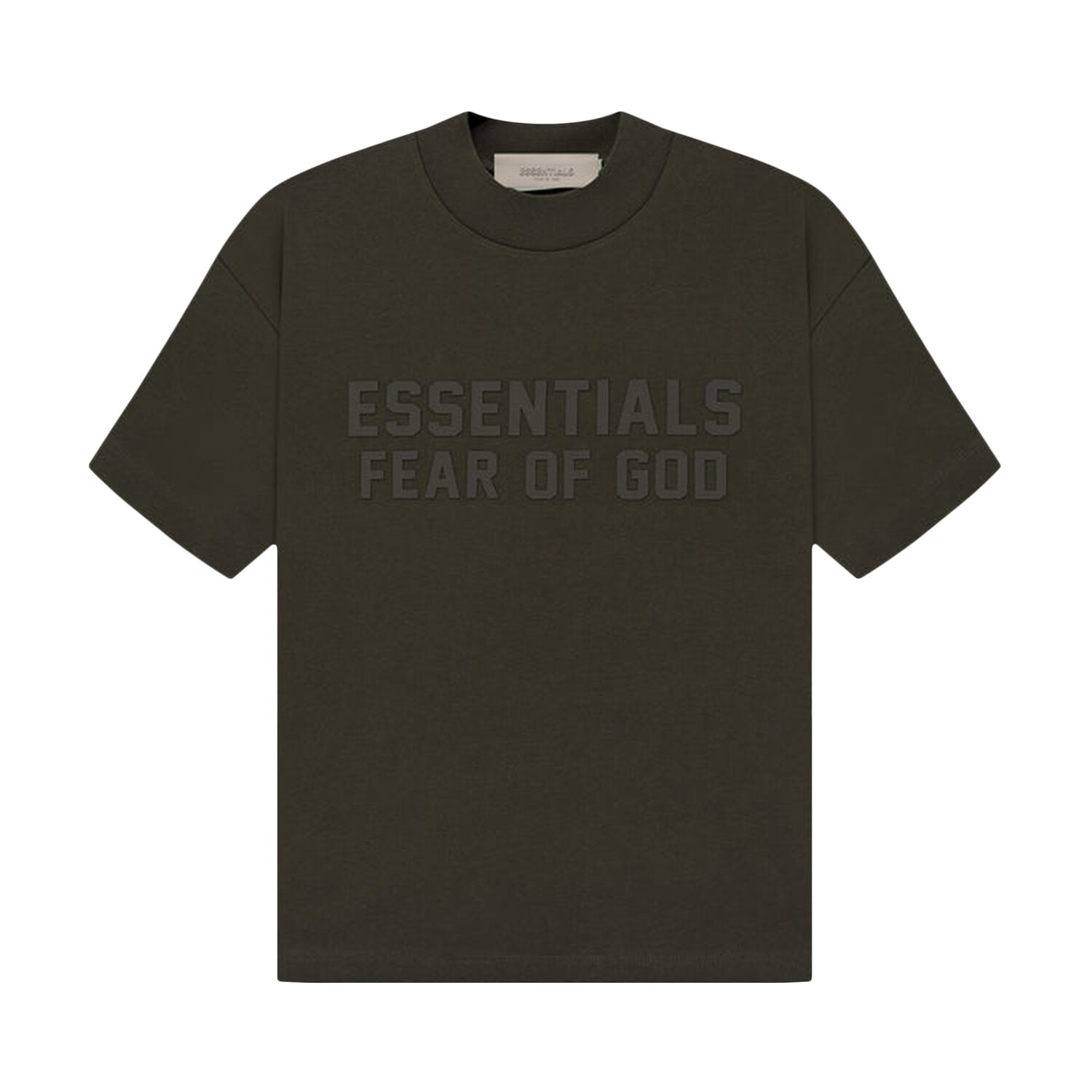 

Детская футболка с короткими рукавами Fear of God Essentials, цвет Off Black